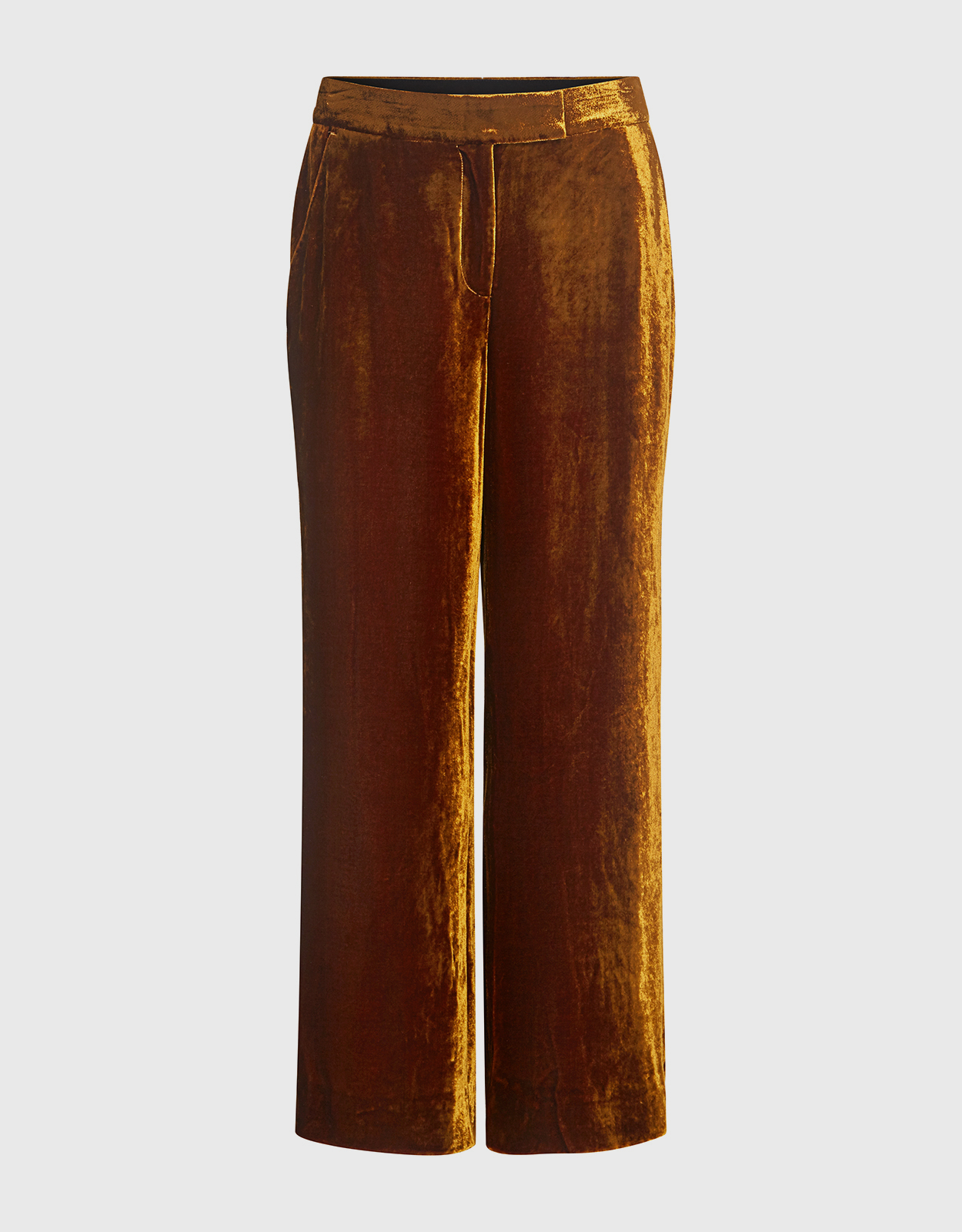 A.L.C. - Robbie Wide-Leg Velvet Cropped Pants-IFCHIC