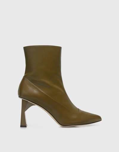 Alexis Pointed-toe Calf Leather Ankle Boots