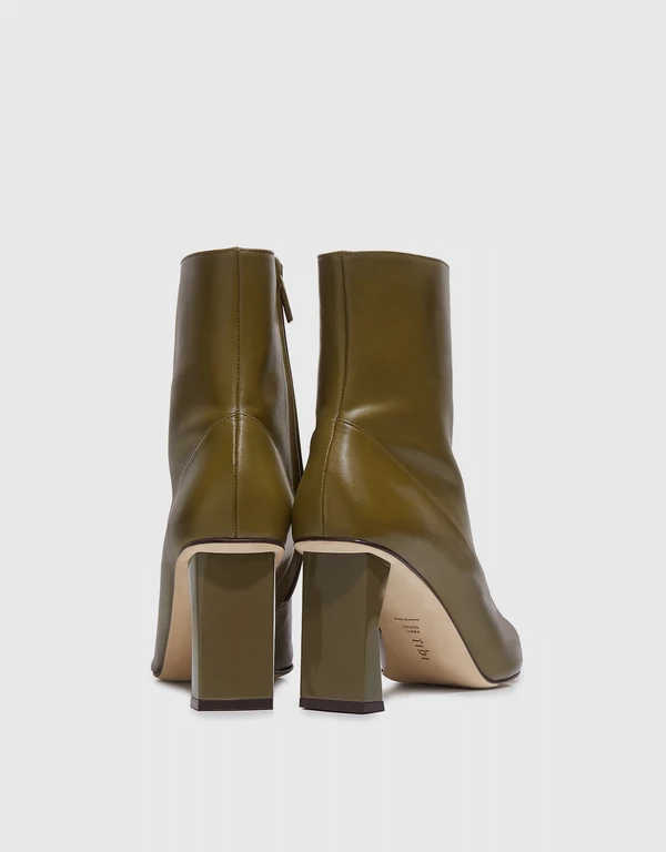 Alexis Pointed-toe Calf Leather Ankle Boots