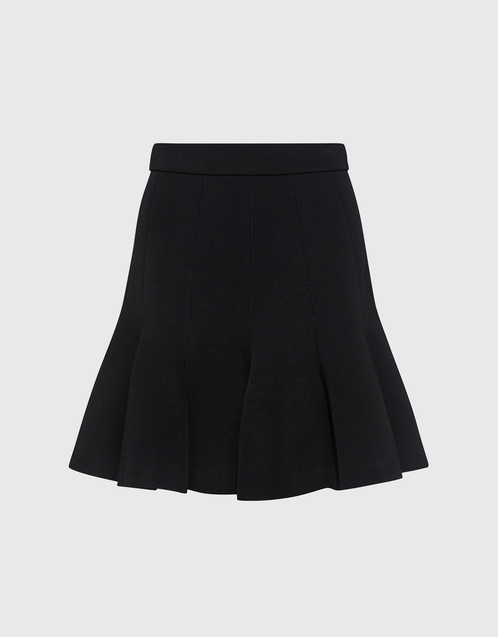 flared ruffle mini skirt