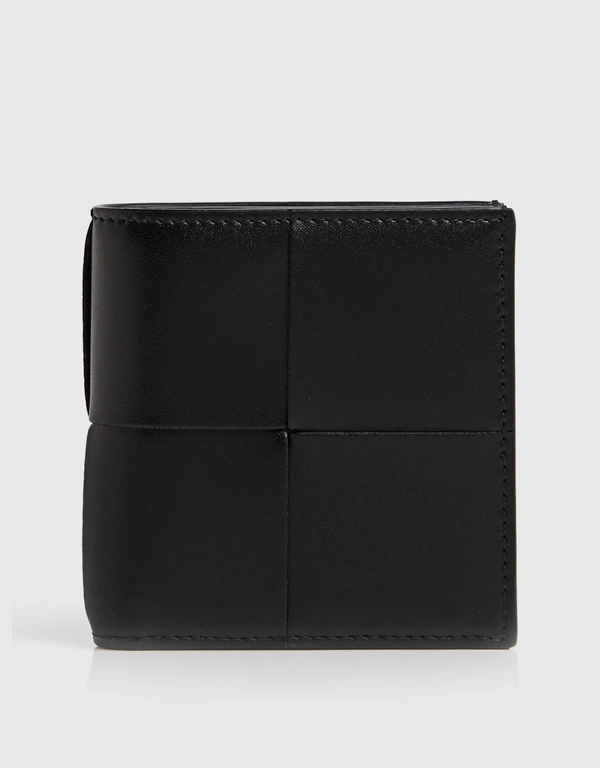 Slim Intrecciato Calfskin Bi-fold Wallet
