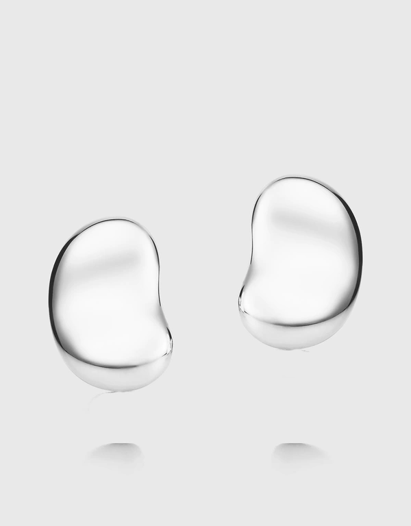 Elsa Peretti Bean Sterling Silver Earrings