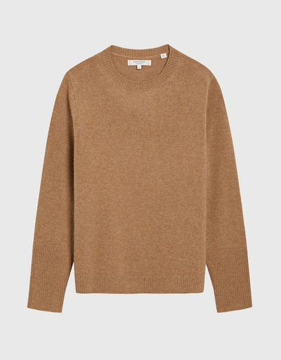 Cashmere Boxy Sweater - Camel