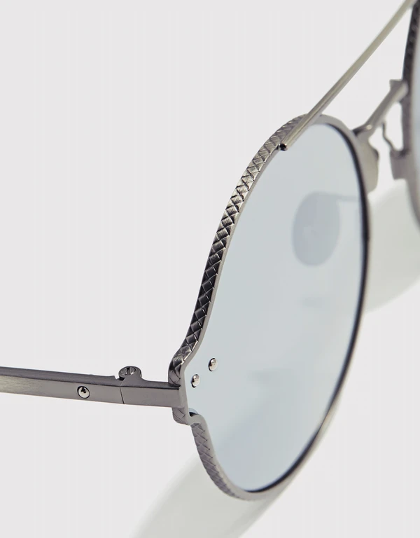 Bottega Veneta 圓框太陽眼鏡