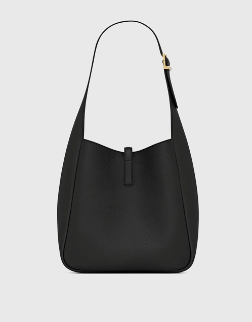 Mini 5 A 7 Hobo Bag Smooth Leather Black