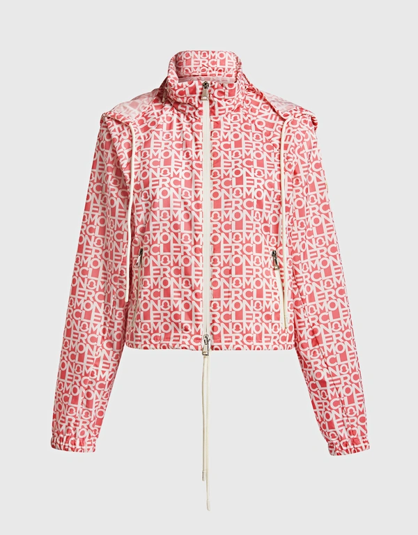 Moncler Alose Women's Windbreaker Hooded Short Jacket 