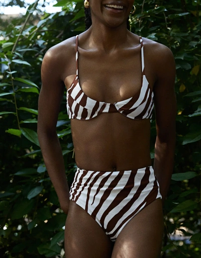 Bowe Bikini Top-Zebra