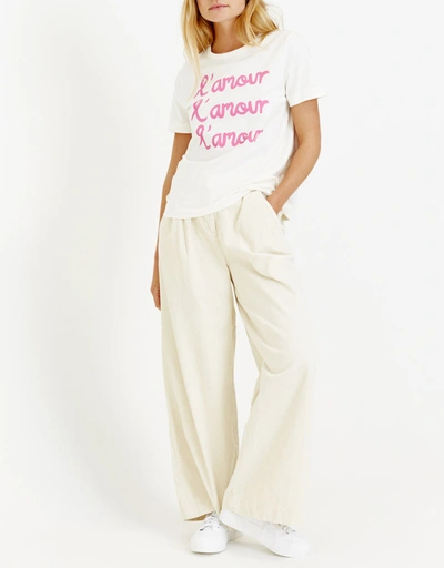 L’Amour Organic Cotton T-Shirt-Pink