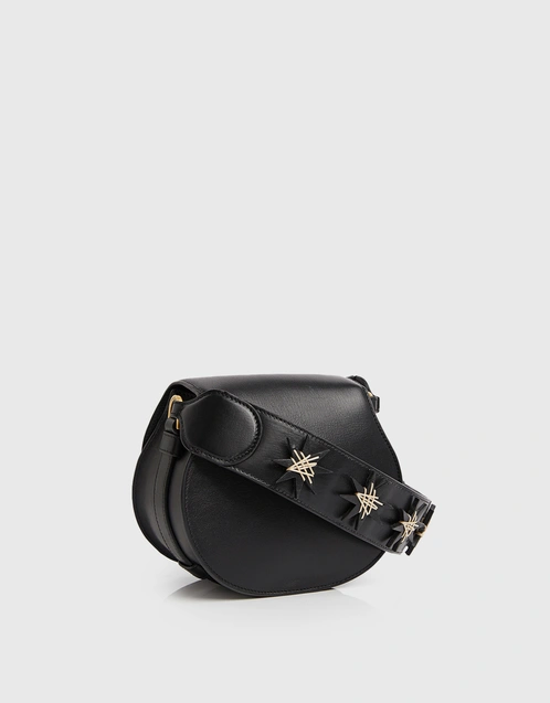 Marcie Small Calfskin And Stars Embroidered Crossbody Bag