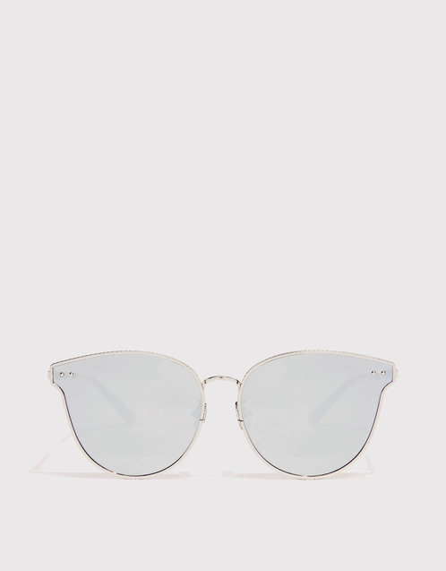 Bottega Veneta Mirrored Cat-eye Sunglasses (Sunglasses,Cat Eye