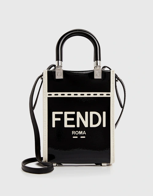 Fendi, Bags, New Fendi Sunshine Tote Black Leather Bag Medium With A Strap