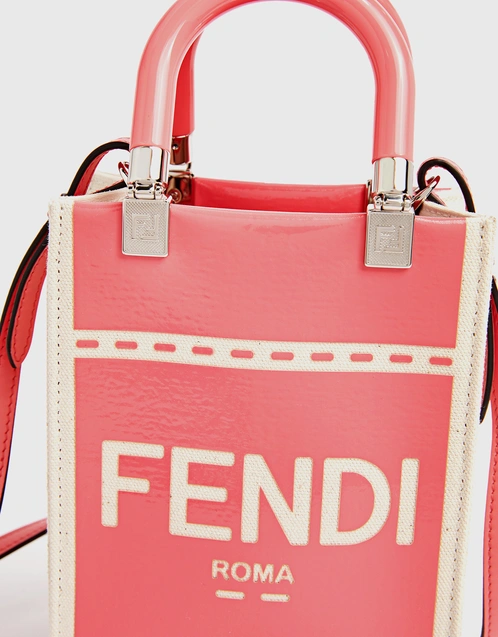 Fendi Sunshine Shopper Mini Crossbody Bag