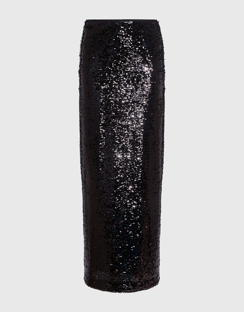 McQ Alexander McQueen Sequin Slit Maxi Tube Skirt (Skirts,Maxi) IFCHIC.COM