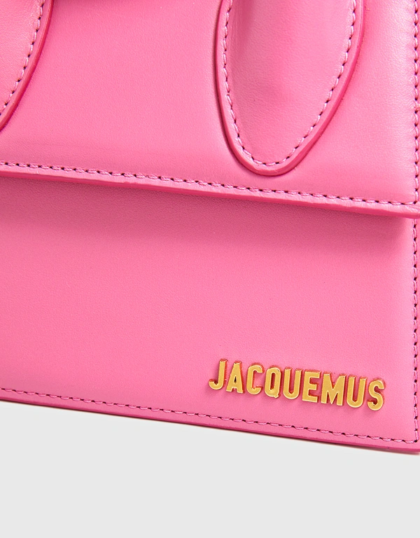 Jacquemus Le Chiquito Noeud Small Coiled Leather Handle Shoulder Bag