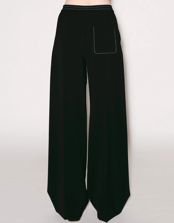 Rosetta Getty Relaxed Pull On Wide Leg Pants