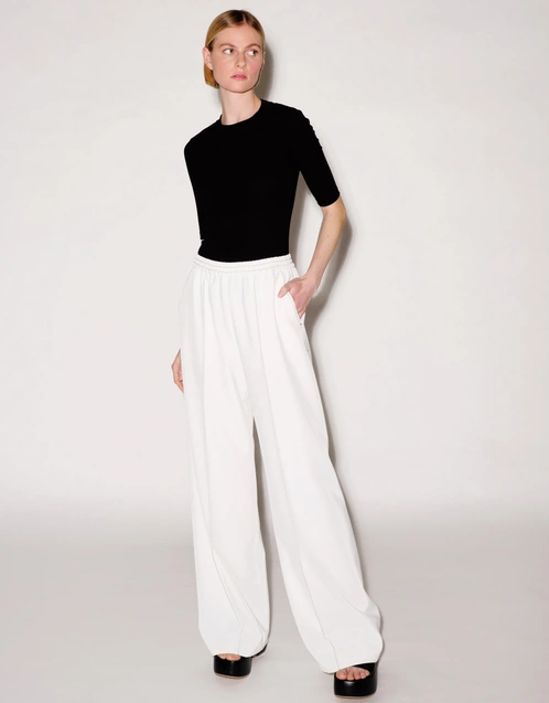 Relaxed Pull On Wide Leg Pants