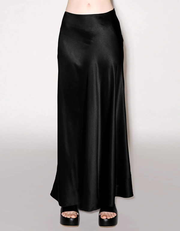 Rosetta Getty Bias Silk Maxi Skirt