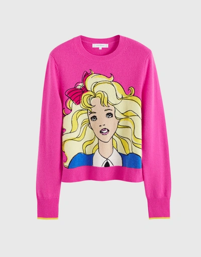 Margot Wool-Cashmere Sweater-Pink