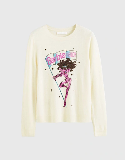 Astro Barbie Wool-Cashmere Sweater-Cream