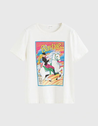 Equestrian Barbie Cotton T-Shirt -Cream