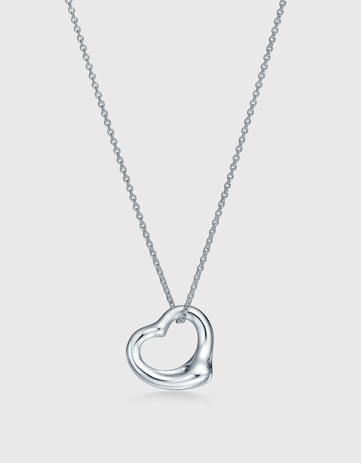 Tiffany & Co. Elsa Peretti Open Heart Sterling Silver Pendant