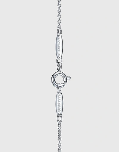 Elsa Peretti Open Heart Sterling Silver Pendant Necklace 7mm