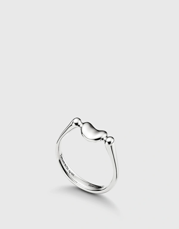 Tiffany & Co. Elsa Peretti Mini Sterling Silver Bean Design Ring