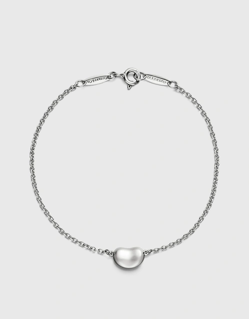 Tiffany & Co. Return to Tiffany Sterling Silver Diamond Heart Tag Bead  Bracelet (Fine Jewelry and Watches,Fine Bracelets) IFCHIC.COM