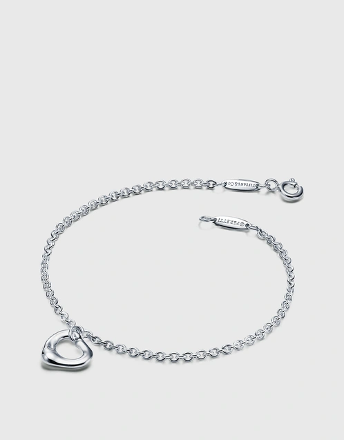 Elsa Peretti Open Heart  Sterling Silver Bracelet 11mm