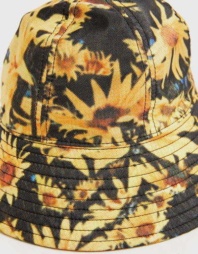 Floral Printed Cotton Bucket Hat