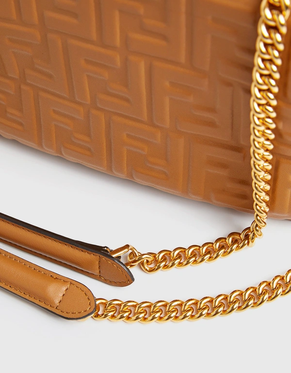 Baguette Nappa Leather Midi Chain Shoulder Bag