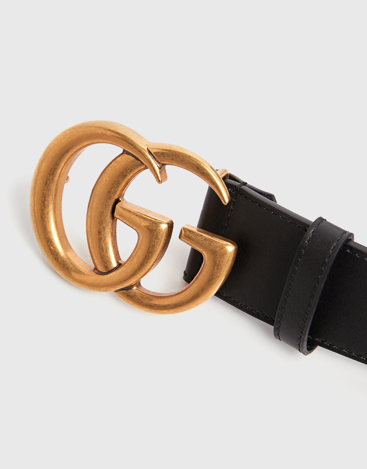 Gucci 2015 Re-edition GG Wide Leather Belt (Belts,Waist)