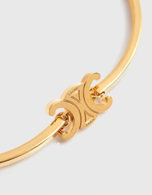 Triomphe Articulated Gold Brass Bracelet