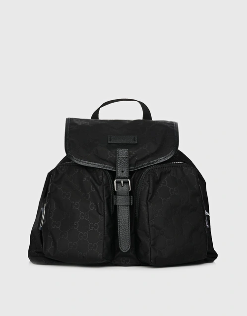 GG Nylon Rucksack Backpack-Black