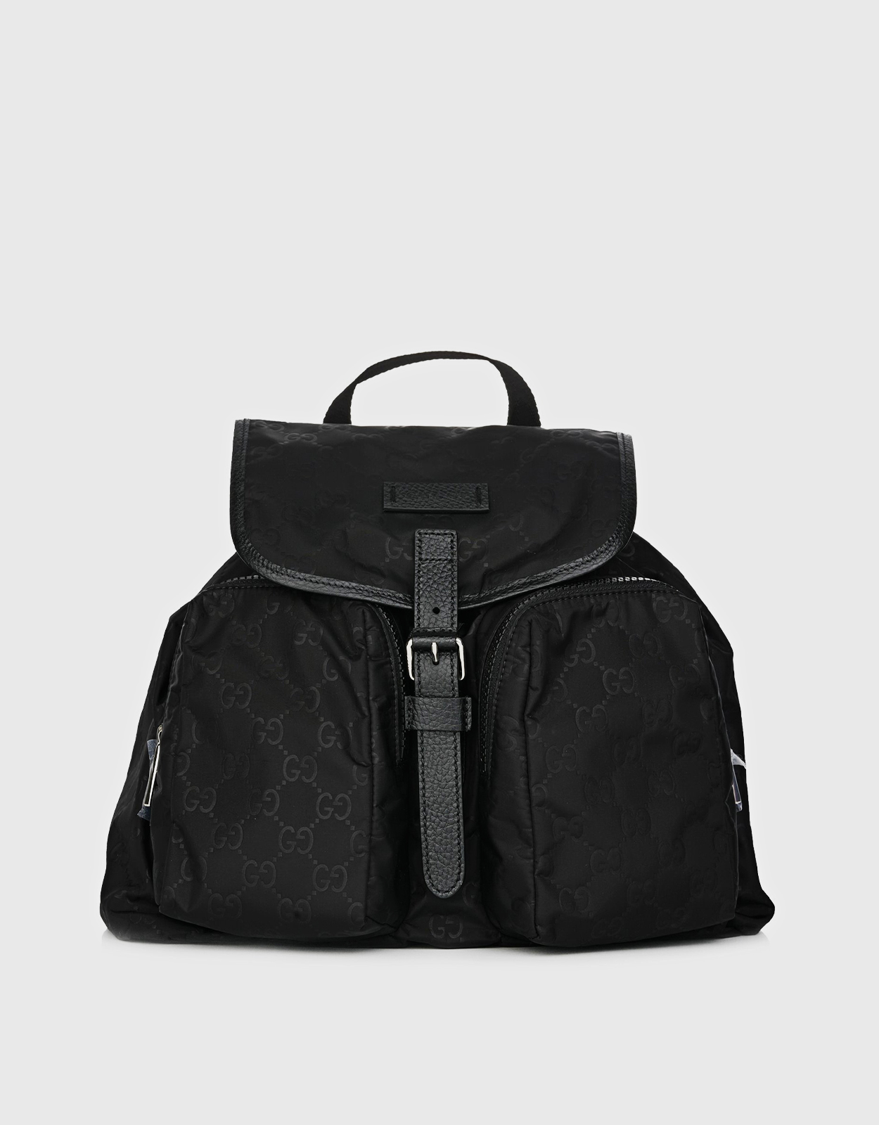 Gucci Black GG Nylon and Leather Rucksack Backpack Gucci