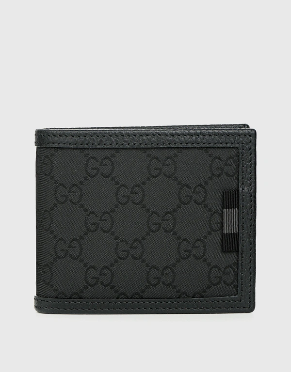 Gucci Signature Canvas Bifold Wallet-Black