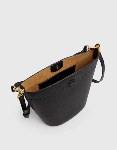 McGraw Calf Leather Bucket Bag