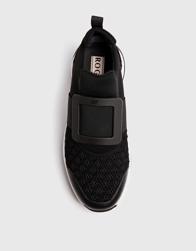 Viv' Run Technical Fabric Covered Buckle Sneakers
