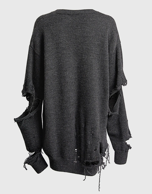 Balenciaga Wool V-Neck Sweater