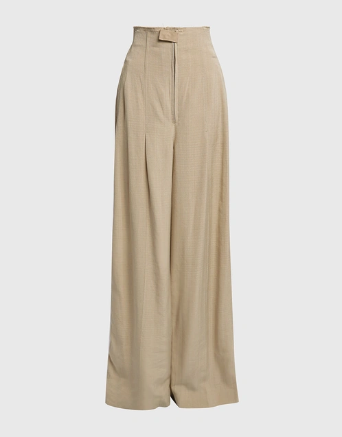 Jacquemus Le Pantalon Santon Wool-blend Extra High-rised Wide-leg Pants  (Pants,Wide Leg) IFCHIC.COM