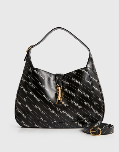 Balenciaga x Gucci Leather Shoulder Bag