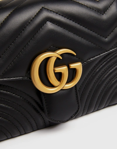 GG Marmont Leather Top Handle Bag