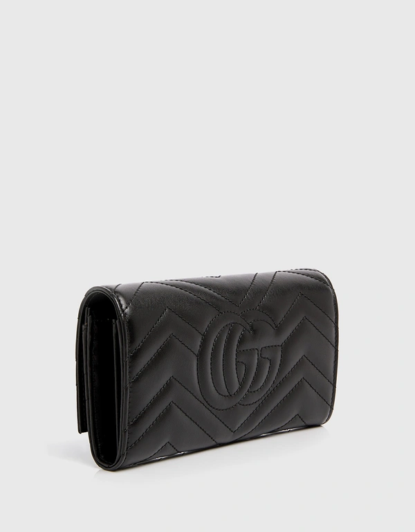 Gucci GG Marmont Continental Leather Wallet