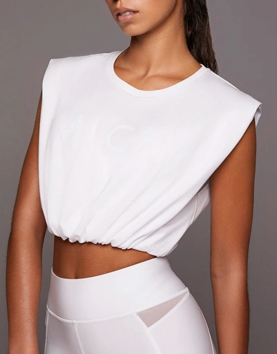 Pacific Cropped Top-White