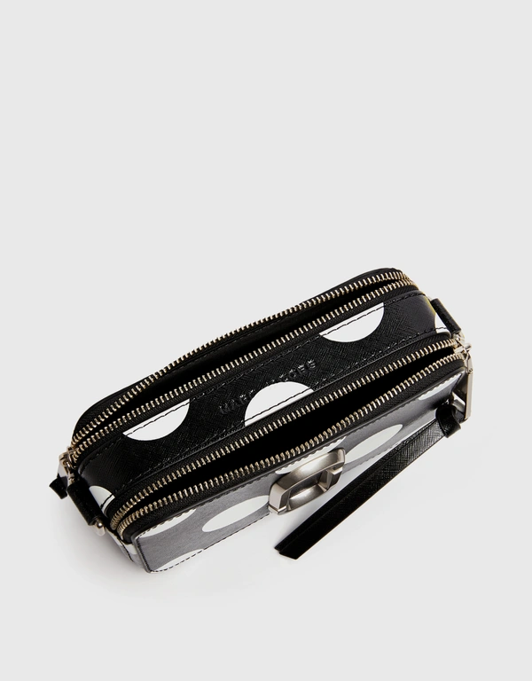 The Snapshot Saffiano Leather Polka Dots Camera Bag