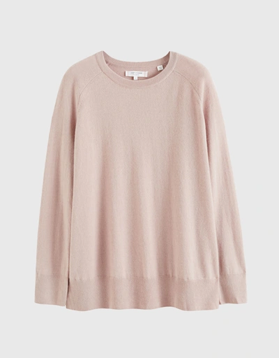 Cashmere Slouchy Sweater - Powder Pink