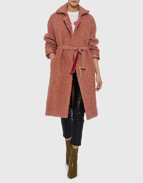 Belted Wool Mohair Coat
