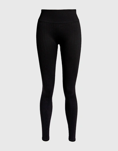 Seamless Cable Knit High-rised Legging