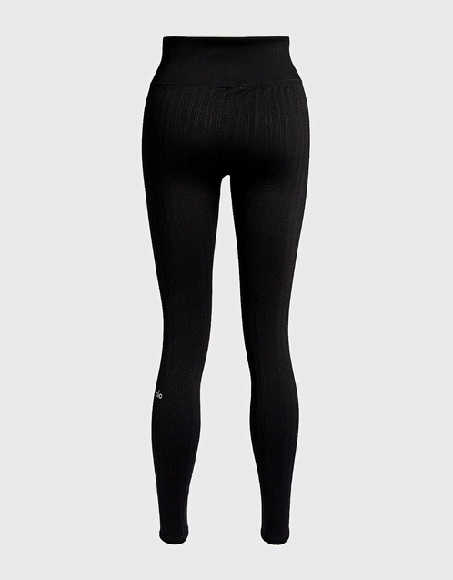 Seamless Cable Knit High-rised Legging