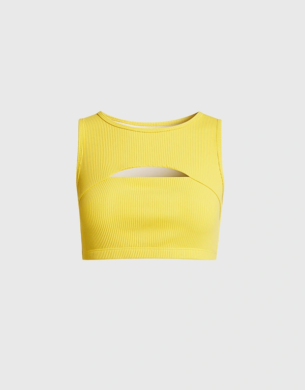 Year Of Ours Ribbed Cutout Sports Bra